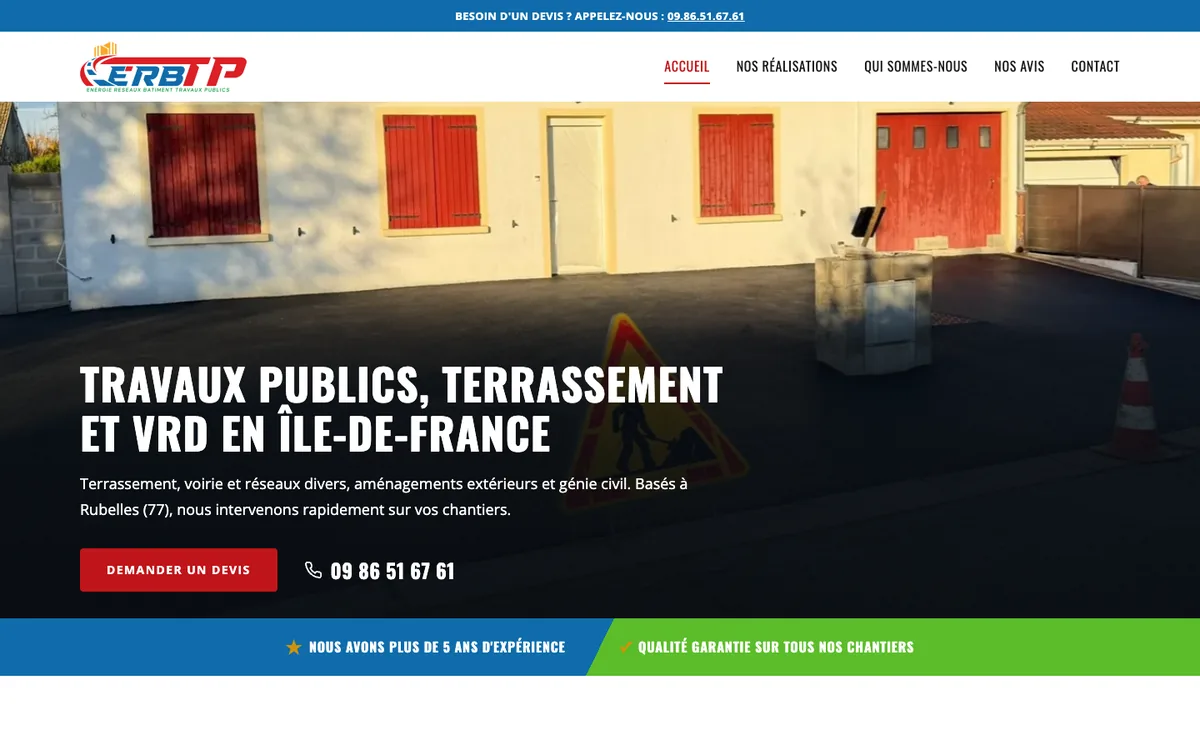 Page d'accueil — ERB TP