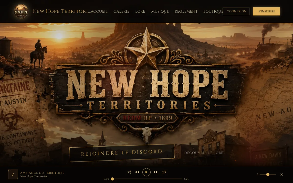 Page d'accueil — New Hope Territories